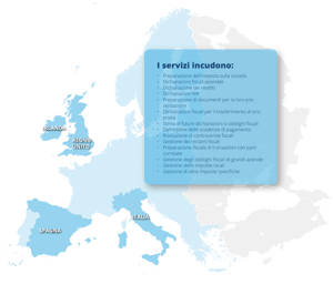 Europe Map - Spain and Italy - Tax Management - IT